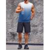 imageRuncati Mens Sleeveless Tank Tops Workout Muscle Gym T Shirts Crew Neck Gradient Tee TopsLight Blue