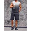 imageRuncati Mens Sleeveless Tank Tops Workout Muscle Gym T Shirts Crew Neck Gradient Tee TopsLight Grey