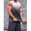 imageRuncati Mens Sleeveless Tank Tops Workout Muscle Gym T Shirts Crew Neck Gradient Tee TopsLight Grey