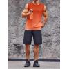 imageRuncati Mens Sleeveless Tank Tops Workout Muscle Gym T Shirts Crew Neck Gradient Tee TopsOrange
