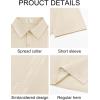 imageRuncati Mens Linen Shirt Guayabera Cuban Short Sleeve Button Down Cotton Summer Beach Hippie ShirtsBeige
