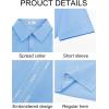 imageRuncati Mens Linen Shirt Guayabera Cuban Short Sleeve Button Down Cotton Summer Beach Hippie ShirtsBlue