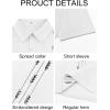 imageRuncati Mens Linen Shirt Guayabera Cuban Short Sleeve Button Down Cotton Summer Beach Hippie ShirtsWhite