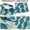 imageRuncati Mens Short Sleeve Shirts Button Down African Traditional Pattern Dashiki Shirt Casual Vintage Floral Hippie TopsLake Blue