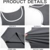 imageRuncati Mens Sleeveless Tank Tops Workout Muscle Gym Knitted Shirt Athletic Bodybuilding Slim Fit Ribbed T ShirtsDark Gray