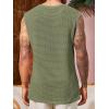 imageRuncati Mens Waffle Tank Tops Sleeveless TShirts Athletic Muscle Summer Beach Hippie ShirtsArmy Green