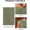 imageRuncati Mens Waffle Tank Tops Sleeveless TShirts Athletic Muscle Summer Beach Hippie ShirtsArmy Green