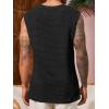 imageRuncati Mens Waffle Tank Tops Sleeveless TShirts Athletic Muscle Summer Beach Hippie ShirtsBlack