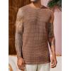imageRuncati Mens Waffle Tank Tops Sleeveless TShirts Athletic Muscle Summer Beach Hippie ShirtsCoffee
