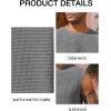 imageRuncati Mens Waffle Tank Tops Sleeveless TShirts Athletic Muscle Summer Beach Hippie ShirtsGray