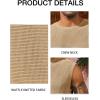imageRuncati Mens Waffle Tank Tops Sleeveless TShirts Athletic Muscle Summer Beach Hippie ShirtsKhaki