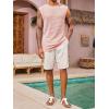 imageRuncati Mens Waffle Tank Tops Sleeveless TShirts Athletic Muscle Summer Beach Hippie ShirtsPink