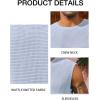 imageRuncati Mens Waffle Tank Tops Sleeveless TShirts Athletic Muscle Summer Beach Hippie ShirtsSky Blue