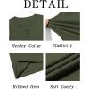 imageRuncati Mens Workout Tank Tops Summer Gym Muscle Ribbed Sleeveless Henley Shirt Casual Knitted Slim Fit Beach TeeArmy Green