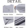 imageRuncati Mens Workout Tank Tops Summer Gym Muscle Ribbed Sleeveless Henley Shirt Casual Knitted Slim Fit Beach TeeLight Grey