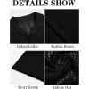 imageRuncati Mens Button Down Shirts Short Sleeve Hollow Out Knit Shirt Cuban Collar Casual Crochet Beach Summer TopsBlack