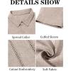 imageRuncati Mens Guayabera Shirts Short Sleeve Casual Cuban Linen Shirt Button Down Beach Summer Mexican ShirtsLight Khaki