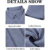 imageRuncati Mens Guayabera Shirts Short Sleeve Casual Cuban Linen Shirt Button Down Beach Summer Mexican ShirtsNavy Blue