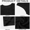 imageRuncati Mens Knitted Tank Tops Casual Sleeveless Hollow Out Crochet TShirts Muscle Summer Beach Hippie ShirtsBlack