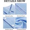 imageRuncati Mens Cuban Guayabera Shirts Short Sleeve Linen Casual Shirt Button Down Beach Summer Mexican ShirtsLight Blue