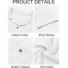 imageRuncati Mens Knit Button Down Shirts Casual Cuban Collar Short Sleeve Shirt Summer Beach Hollow Out TopsWhite