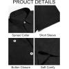 imageRuncati Mens Short Sleeve Linen Shirts Button Down Casual Texture Summer Beach Wedding TopsBlack