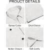 imageRuncati Mens Short Sleeve Linen Shirts Button Down Casual Texture Summer Beach Wedding TopsWhite
