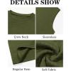 imageRuncati Mens Workout Tank Tops Waffle Casual Sleeveless T Shirts Gym Cut Off Beach Summer TeeArmy Green