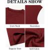 imageRuncati Mens Workout Tank Tops Waffle Casual Sleeveless T Shirts Gym Cut Off Beach Summer TeeBurgundy