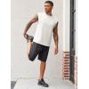 imageRuncati Mens Workout Tank Tops Waffle Casual Sleeveless T Shirts Gym Cut Off Beach Summer TeeWhite