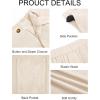imageRuncati Mens Casual Pants Elastic Waist Linen Lightweight StraightLegs Loose Fit Summer Beach Yoga TrousersBeige