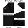 imageRuncati Mens Casual Pants Elastic Waist Linen Lightweight StraightLegs Loose Fit Summer Beach Yoga TrousersBlack