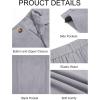 imageRuncati Mens Casual Pants Elastic Waist Linen Lightweight StraightLegs Loose Fit Summer Beach Yoga TrousersLight Gray