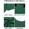 imageRuncati Mens Casual TShirt Short Sleeve Regular Fit Crewneck Tee Summer Graphic Tops with PocketDark Green