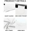 imageRuncati Mens Casual TShirt Short Sleeve Regular Fit Crewneck Tee Summer Graphic Tops with PocketWhite