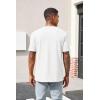 imageRuncati Mens Casual TShirt Short Sleeve Regular Fit Crewneck Tee Summer Graphic Tops with PocketWhite