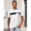 imageRuncati Mens Casual TShirt Short Sleeve Regular Fit Crewneck Tee Summer Graphic Tops with PocketWhite