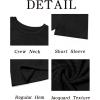 imageRuncati Mens Casual TShirts Short Sleeve Crew Neck Summer Stretchy Shirt Textured Jacquard TopsBlack