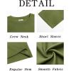 imageRuncati Mens Casual TShirts Short Sleeve Lightweight Oversized Summer Cotton Tee Beach Crew Neck TopsArmy Green