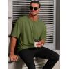 imageRuncati Mens Casual TShirts Short Sleeve Lightweight Oversized Summer Cotton Tee Beach Crew Neck TopsArmy Green