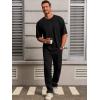 imageRuncati Mens Casual TShirts Short Sleeve Lightweight Oversized Summer Cotton Tee Beach Crew Neck TopsBlack