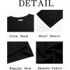 imageRuncati Mens Casual TShirts Short Sleeve Lightweight Oversized Summer Cotton Tee Beach Crew Neck TopsBlack