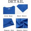 imageRuncati Mens Casual TShirts Short Sleeve Lightweight Oversized Summer Cotton Tee Beach Crew Neck TopsBlue