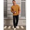 imageRuncati Mens Casual TShirts Short Sleeve Lightweight Oversized Summer Cotton Tee Beach Crew Neck TopsBrown
