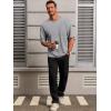 imageRuncati Mens Casual TShirts Short Sleeve Lightweight Oversized Summer Cotton Tee Beach Crew Neck TopsGrey