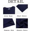 imageRuncati Mens Casual TShirts Short Sleeve Lightweight Oversized Summer Cotton Tee Beach Crew Neck TopsNavy