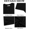 imageRuncati Mens Casual T Shirts Short Sleeve V Neck Henley Shirt Button Basic Fashion Summer Beach Tee TopsBlack