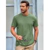 imageRuncati Mens Short Sleeve TShirts Classic Crew Neck Casual Shirt Summer Basic Lightweight Fashion Moisture Wicking TeesArmy Green