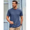 imageRuncati Mens Short Sleeve TShirts Classic Crew Neck Casual Shirt Summer Basic Lightweight Fashion Moisture Wicking TeesNavy