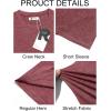 imageRuncati Mens Short Sleeve TShirts Classic Crew Neck Casual Shirt Summer Basic Lightweight Fashion Moisture Wicking TeesWine Red
